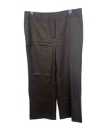 LOFT Dress Pants Trousers Julie Size 12 Dk Charcoal Gray Flare Leg Wool ... - $81.36 CAD