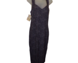 NWT Vintage 90&#39;s ELISSE Criss-Cross Back Long Dress Polka Dot Rayon sz 9/10 - £27.75 GBP