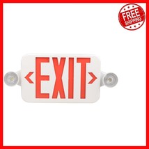 Decorative Red LED Exit Sign with Emergency Lighting &amp; Battery Backup fo... - $1,129.62 MXN
