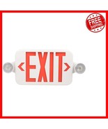 Decorative Red LED Exit Sign with Emergency Lighting &amp; Battery Backup fo... - $1,129.41 MXN