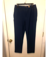 NEW Chubbies Mens Medium Dual Drawcord Elastic Waist Zipper Blue Pants P... - $44.64 CAD
