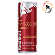 5x Cans Red Bull The Peach Edition Peach Nectarine Energy Drink | 8.4oz | - £18.66 GBP