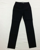 Ricki’s Microtwill Dress Pants Women’s Size 0 Black Patterned Slim Leg S... - $6.34