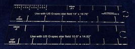 2 Piece Set- Flag Stripe Marker-1/8&quot; Acrylic-14.82 &amp; 19.76 - $32.55