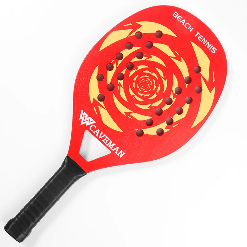 Sporting 2021 CAVEMAN new high-end wooden tennis racket, beach tennis racket, ou - £46.36 GBP