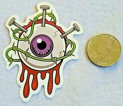 Eye With Nails and Barbwire Dripping Unique Monster Sticker Decal Embellishment - £1.45 GBP