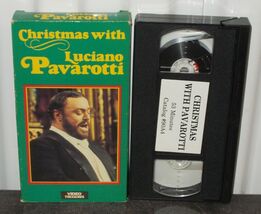 VINTAGE Christmas with Luciano Pavarotti VHS Tape VIDEO TREASURES 1989 O... - $14.80