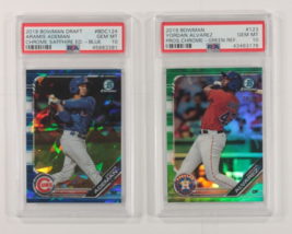 Lotto Di 2 PSA 10 Gemma Mint 2019 Bowman Chrome Prospects / Draft Alvarez Ademan - $168.28