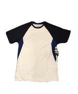 SA GEAR Boys Short Sleeve Shirt White with Navy Sleeves Royal Side Strip... - $17.11 CAD