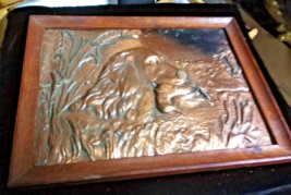 hammered copper wall art See Photos For Description - £150.45 GBP