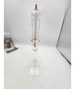 Vtg 10 In Sophia  Cystal Oil Lamp Beautiful Ornate Clear Wick Lighted - $24.99