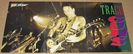 Tracii Guns Gibson Les Paul guitar 3-page centerfold poster - £3.32 GBP