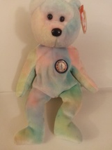 TY Beanie Baby B. B. The Birthday Bear 8&quot; Tall Retired Mint With All Tags - $14.99