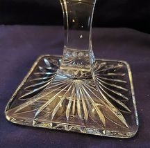 CRYSTAL 7" ETCHED BOWL ON PEDESTAL image 4