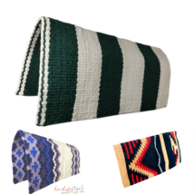 Custom Hand woven Premium Saddle Blanket Woolen Bulk Pack Of  2 Saddle Blanket - £197.84 GBP