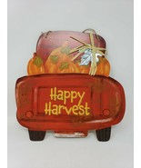 Happy Harvest Truck &amp; Pumpkins Sign - New - £6.91 GBP