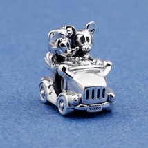 Mother&#39;s Day Release Sterling Silver Disney Mickey &amp; Minnie Vintage Car Charm - £14.02 GBP