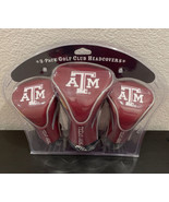 NCAA Texas A&amp;M Aggies Golf Contour Head Covers, Set of 3 - £42.98 GBP