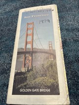 1987 CSAA Road Map SAN FRANCISCO California Golden Gate Bridge 50th Anni... - £4.63 GBP
