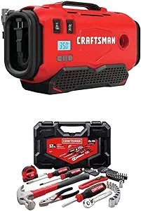 CRAFTSMAN V20 Inflator, Tool Only with Mechanics Tools Kit/Socket Set, 5... - $254.99