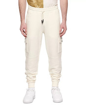 elevenparis Men&#39;s Cotton Cargo Joggers in Ivory- Size Medium - $49.88