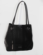 Calvin Klein Gabrianna Bubble Lamb North/South Tote Black - £54.48 GBP