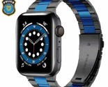 Police Blue Line Stainless Steel Apple Watch Band 7 8 9 10 SE Band 42 44mm 45mm