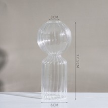 Vase Nordic Home Decoration Glass Vase Living Room Decoration Glass Container Mo - £17.99 GBP