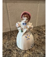 Vintage Porcelain Woman In A Bonnet Figurine - $304.39 MXN