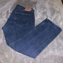 Size 40 X 32 501 Buttonfly Button Fly Levi&#39;s Levi Strauss Denim Blue Jeans EUC - £27.52 GBP