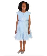 Jona Michelle Girls Boys Dress Bolero Jacket Blue Christmas Short Sleeve... - $829.78 MXN