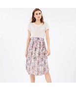 Iro Skirt Women Casual Metallic Clip Dot Printed Knee Length Midi Sz XS ... - $47.37 CAD