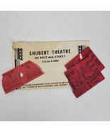 Vintage 1945 Shubert Theatre New York Used Tickets w/ Envelope Ephemera - $16.83