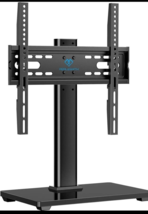 Perlesmith Adjustable Height Universal TV Stand w/ Tempered Glass Base P... - $462.58 MXN