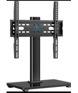 Perlesmith Adjustable Height Universal TV Stand w/ Tempered Glass Base P... - $33.94 CAD