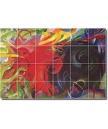 Franz Marc Abstract Painting Ceramic Tile Mural BTZ05711 - $328.24 CAD+