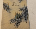 Vintage Christmas Card Christmas Candles Box4 - £3.10 GBP