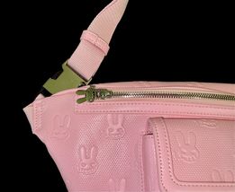 New Dr. Zodiak's Moonrock Pink Faux Leather Fanny Pack Waist Sling Bag Women image 4
