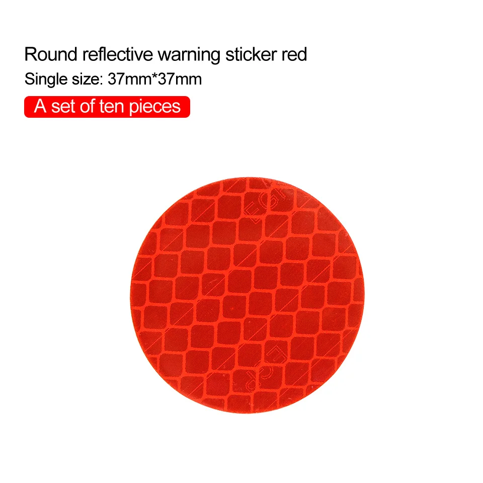 Car Solid Color Round Car Reflective Strip Warning Sticker For Bus Backpack Bicy - £56.99 GBP