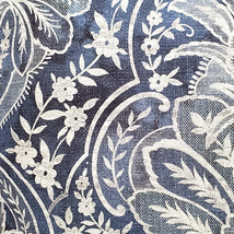 Leone Damask Denim Blue Throw Pillow 21x21, Complete with Pillow Insert - £50.31 GBP