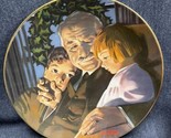 Vintage Norman Rockwell Plate &quot; The Joy Of Christmas “ 1980 Brittany Woods - $5.94