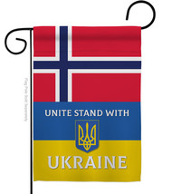 Norway Stand With Ukraine Garden Flag Cause 13 X18.5 Double-Sided House Banner - £15.96 GBP