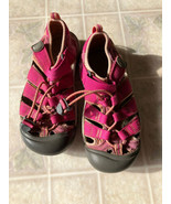 Keen Kids Newport H2 Waterproof Hiking Sandals Pink Youth Size 1 EUC - £17.15 GBP