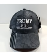 Trump 2020 Keep America Great Baseball Cap Hat Men's Adjustable Strapback Gray - $7.90