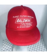 Fleet Filter Service Trucker Hat Cap Otto Brand El Cajon CA Baldwin Filt... - £14.22 GBP