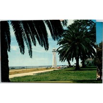 Vintage Chrome Mississippi Postcard, Biloxi Lighthouse Hwy 90 Gulf Coast, Mirro - £7.00 GBP