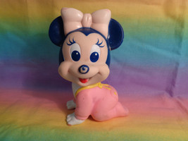 Vintage Arco 1984 Disney Baby Minnie Mouse Squeak Rubber Vinyl Toy - £6.18 GBP