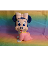 Vintage Arco 1984 Disney Baby Minnie Mouse Squeak Rubber Vinyl Toy - £5.95 GBP