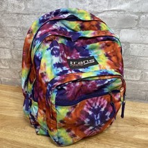 Trans By Jansport Tie Dye Backpack Bookbag Rainbow Tie-Dye Travel Bag Hippie - £23.35 GBP