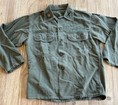 US Army Utility Fatigue Shirt Major Field Artillery vintage 70’s era 44” - £58.06 GBP